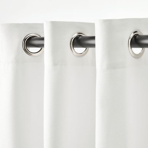 IKEA - MOALINA, background curtain, 1 pair, white, 145x300 cm