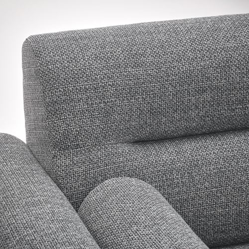 IKEA - LANGARYD, 2-seat sofa, lejde grey/black