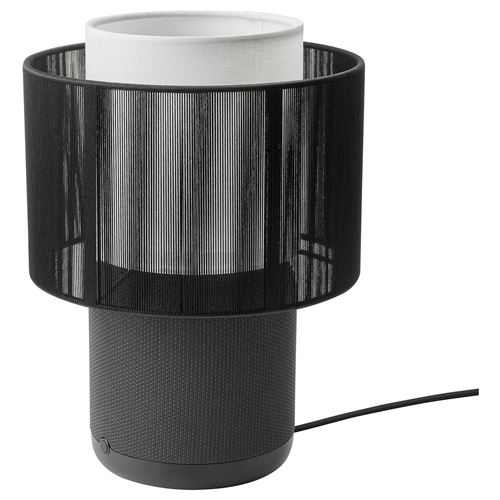 SYMFONISK Black 40x25 Cm Speaker Lamp With Wi Fi 69430917 IKEA SYMFONISK Black 40x25 Cm Speaker Lamp With Wi Fi 69430917 IKEA