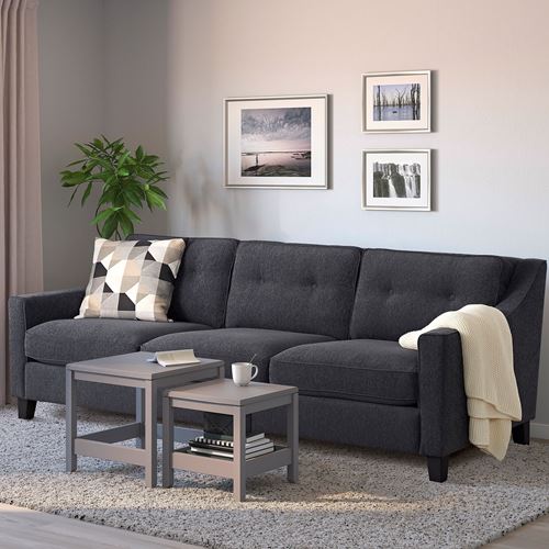 IKEA - FRÖSLÖV, 3-seat sofa, hyllie dark grey