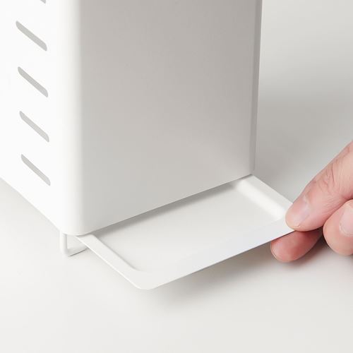 IKEA - AVSTEG, cutlery stand, white, 18 cm