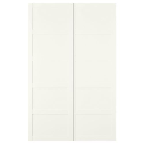 IKEA - BERGSBO, pair of sliding doors, white, 150x236 cm