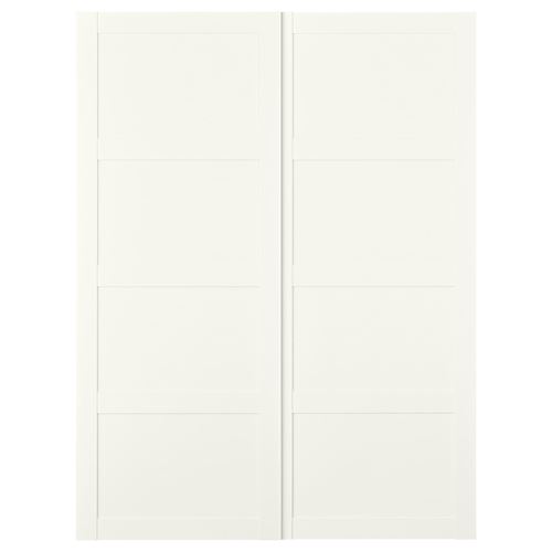 IKEA - BERGSBO, pair of sliding doors, white, 150x201 cm