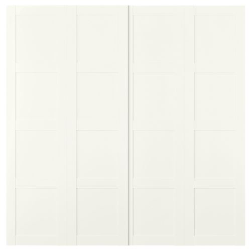 IKEA - BERGSBO, pair of sliding doors, white, 200x201 cm