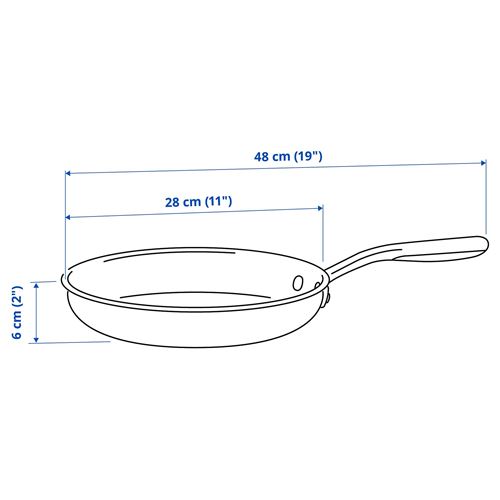 IKEA - SENSUELL, frying pan, stainless steel, 28 cm