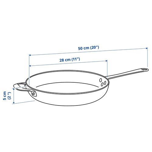 IKEA - VARDAGEN, carbon steel pan, carbon steel, 28 cm