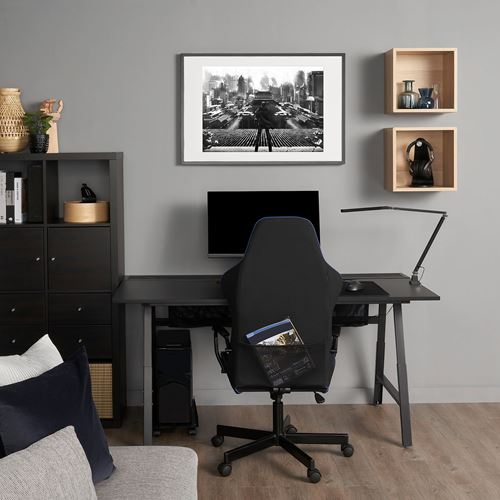 IKEA - UTESPELARE, gaming desk and chair, black