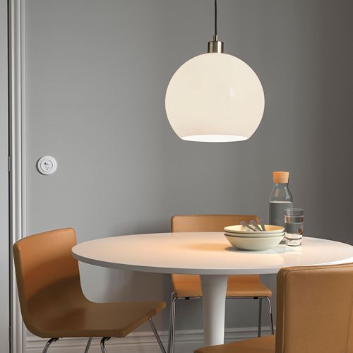 IKEA - JARPLIDEN, pendant lamp, glass white