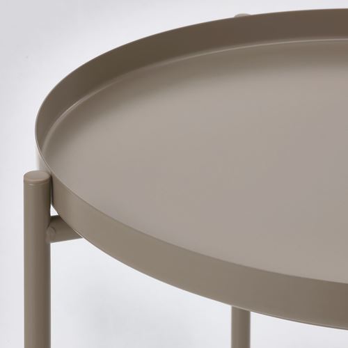 IKEA - GLADOM, tray table, dark grey/beige, 45x53 cm