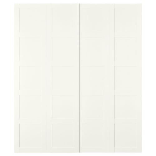 IKEA - BERGSBO, pair of sliding doors, white, 200x236 cm