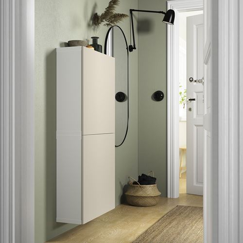 IKEA - LAPPVIKEN, door, light grey/beige, 60x64 cm