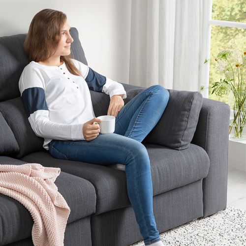 IKEA - ESKILSTUNA, 2'li kanepe, hillared antrasit