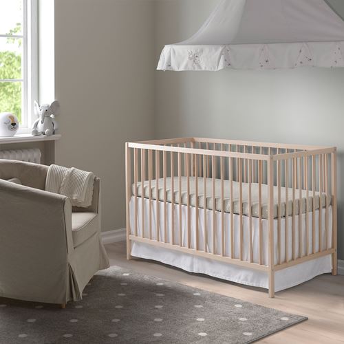 IKEA - SNIGLAR, cot, beech effect, 60x120 cm