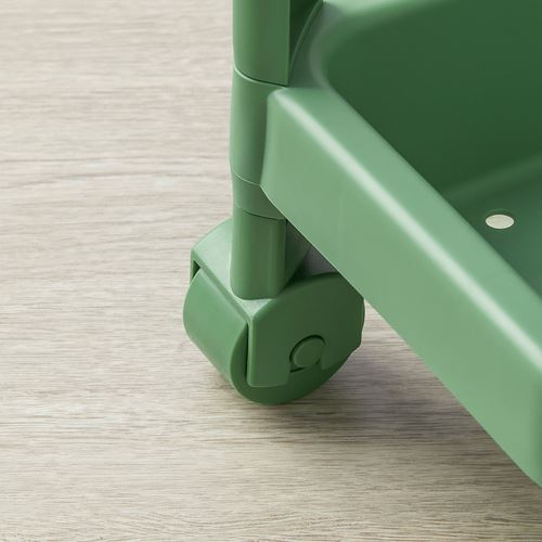 IKEA - VESKEN, serving table, green, 54x18x71 cm