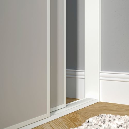 IKEA - SKYTTA, stop bar for walk-in wardrobe, white, 240x7x1.8 cm