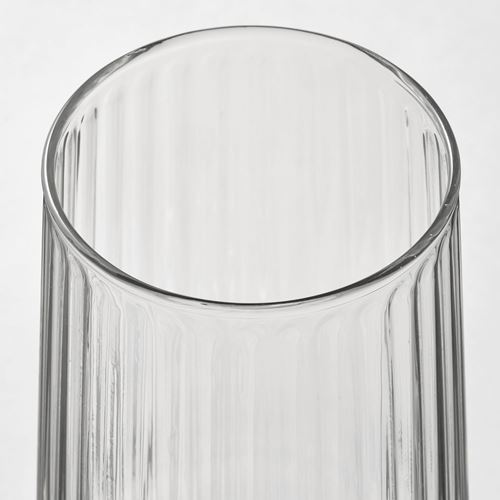 IKEA - GRADVIS, glass vase, transparent glass, 15 cm