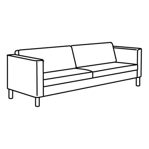 IKEA - PARUP, frame for 3-seat sofa