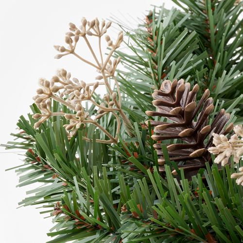 IKEA - SMYCKA, artificial wreath, pine, 45 cm