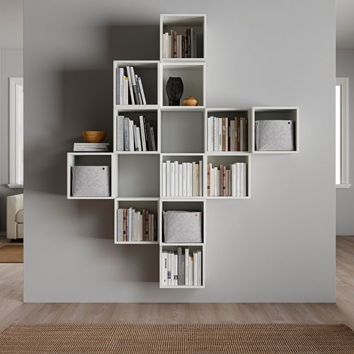 IKEA - EKET, Wall-mounted cabinet combination, white, 175x35x210 cm