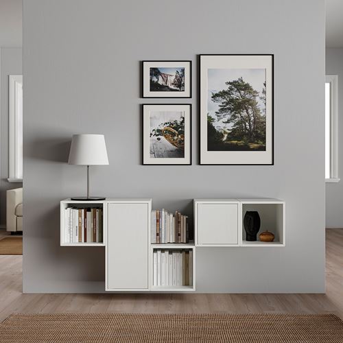 IKEA - EKET, Wall-mounted cabinet combination, white, 175x35x70 cm