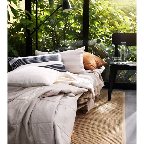 IKEA - HELLESTED, jüt halı, natürel-kahverengi, 170x240 cm