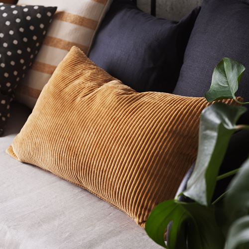 IKEA - ASVEIG, cushion cover, dark beige, 40x65 cm