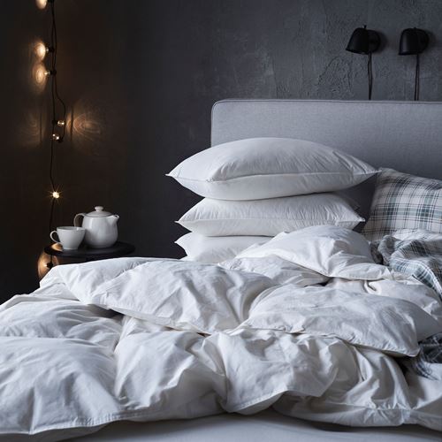 IKEA - FJALLARNIKA, single duvet, white, 150x200 cm