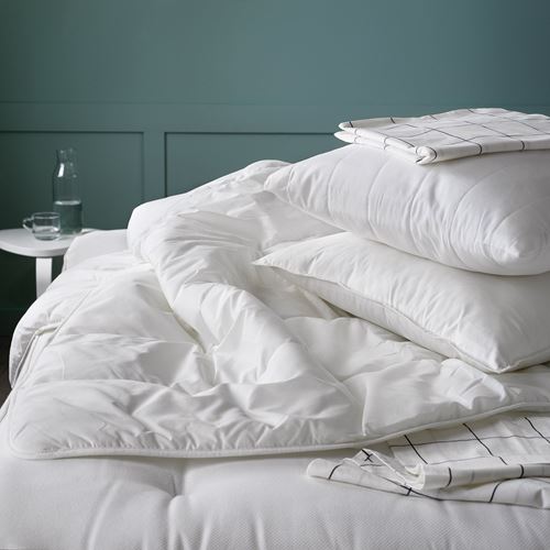 IKEA - SMASPORRE, double duvet, white, light warm
