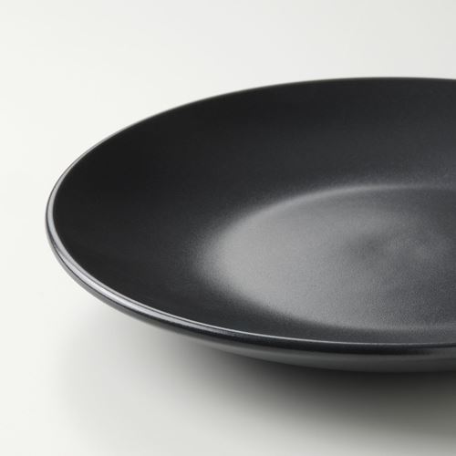 IKEA - FARGKLAR, tatlı tabağı seti, mat koyu gri, 20 cm