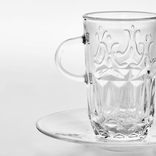 IKEA - SALLSKAPLIG, coffee cup set, glass, 7 cl