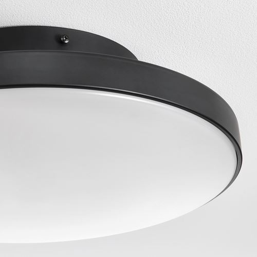 IKEA - KABOMBA, LED ceiling lamp, matt black