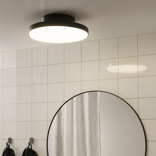 IKEA - KABOMBA, LED ceiling lamp, matt black