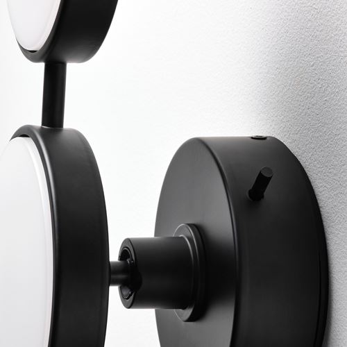 IKEA - KABOMBA, wall lamp, matt black