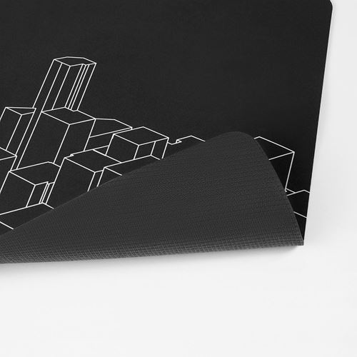 IKEA - LANESPELARE, oyun mouse pedi, siyah, 90x40 cm