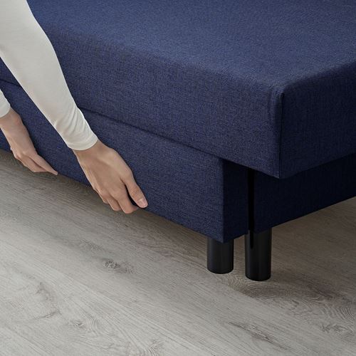 IKEA - ASARUM, 3'lü yataklı kanepe, koyu mavi