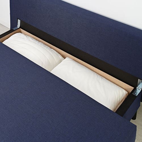IKEA - ASARUM, 3'lü yataklı kanepe, koyu mavi