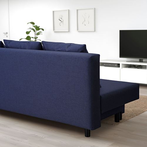 IKEA - ASARUM, 3'lü yataklı kanepe, koyu mavi