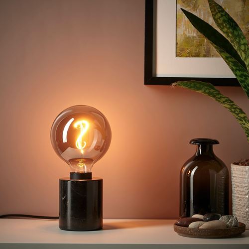 IKEA - MARKFROST, lampshade, black marble