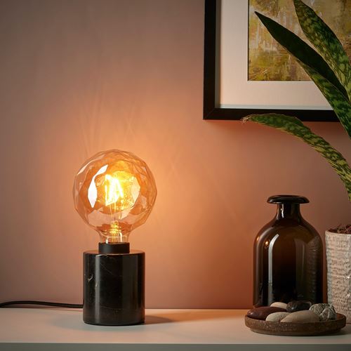 IKEA - MARKFROST, lampshade, black marble