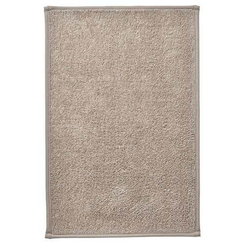 IKEA - OSBYSJÖN, bath mat, light grey/beige, 40x60 cm