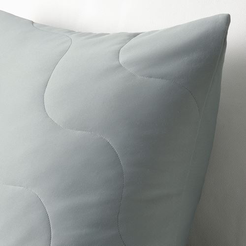 IKEA - PUCKELMAL, lace pillow cover, grey, 50x50 cm