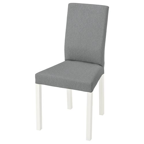 IKEA - KATTIL, fabric chair, white/Knisa light grey