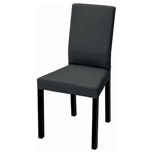 IKEA - KATTIL, fabric chair, Knisa dark grey/black