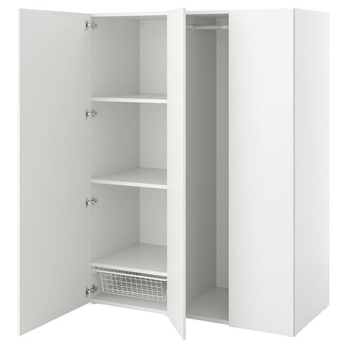 IKEA - PLATSA/FONNES, PLATSA wardrobe, white, 140x57x181 cm