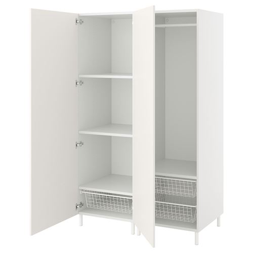 IKEA - PLATSA/FONNES, PLATSA gardırop, beyaz, 120x57x191 cm