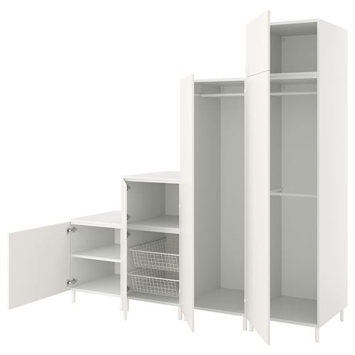 IKEA - PLATSA/FONNES, PLATSA wardrobe, white, 240x57x231 cm