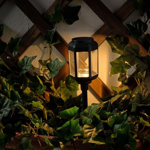 IKEA - SOLVINDEN, LED solar-powered lighting, black, 8x41 cm