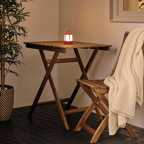 IKEA - SOLVINDEN, masa lambası, kırmızı, 12 cm