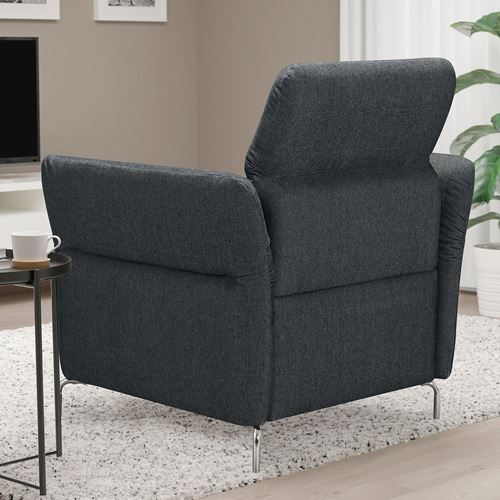 IKEA - FAMMARP, armchair, TALLMYRA black/grey