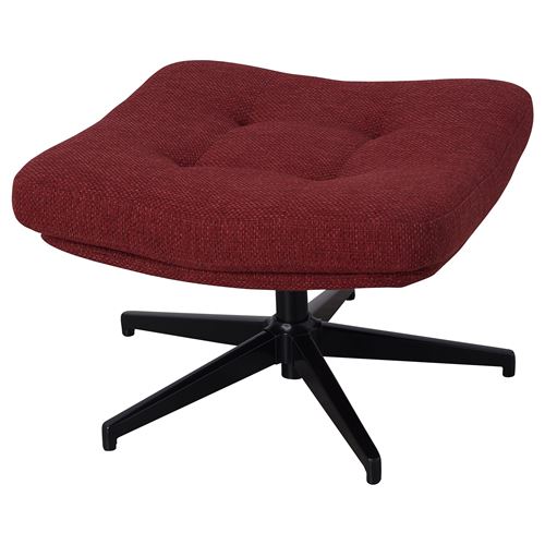 IKEA - HAVBERG, footstool, lejde red-brown